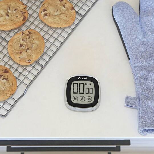 Escali Black Touch Screen Digital Timer